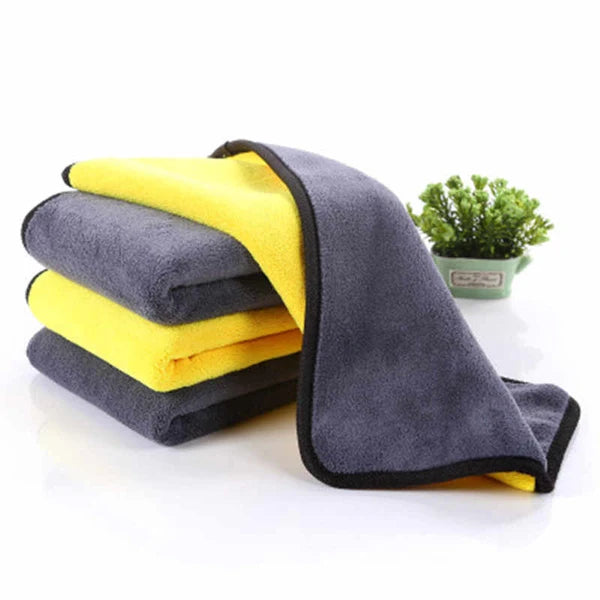 Automotive Washing / Cleaning / Polishing Cloth Microfiber Double Towel Premium Quality 40X60Cm Mix Colours 01 Pc/Pack (China)
