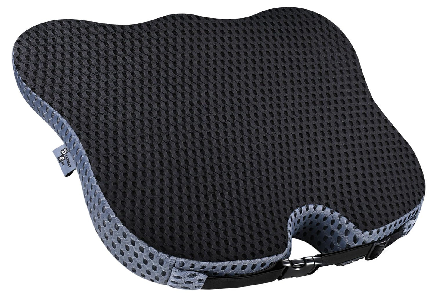 Car Bottom Cushion Mesh/Gel Material  Large Size Black 01 Pc/Pack Poly Bag Pack  E Shape