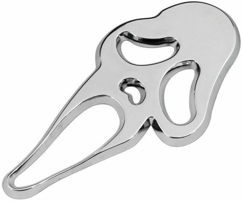 Car Universal Mono Metal Material Skull Logo Chrome 01 Pc/Pack Small Size Poly Bag Pack (China)