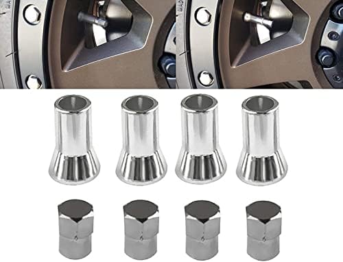 Car Tire Air Valve Decorative Caps Valve Cap Design Metal Material Chrome 04 Pcs/Set Blister Pack (China)