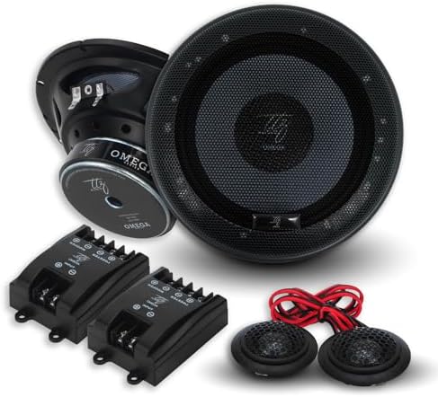 Car Speakers Ak Audio 4" Round Shape 2-Way Component 600W Chc Universal Fitting 02 Pcs/Set Black