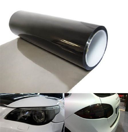 Automotive Self Adhesive Lamp Protective Film For Head And Tail Lamps Black 12" Width Per Sqft (China)