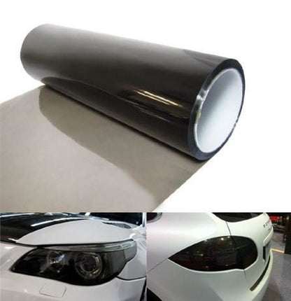 Automotive Self Adhesive Lamp Protective Film  For Head And Tail Lamps   Black   12" Width   Per Sqft (China)