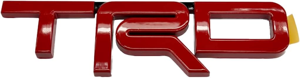 Car Universal Mono Metal Material Trd Logo Red 01 Pc/Pack Large Size Poly Bag Pack (China)