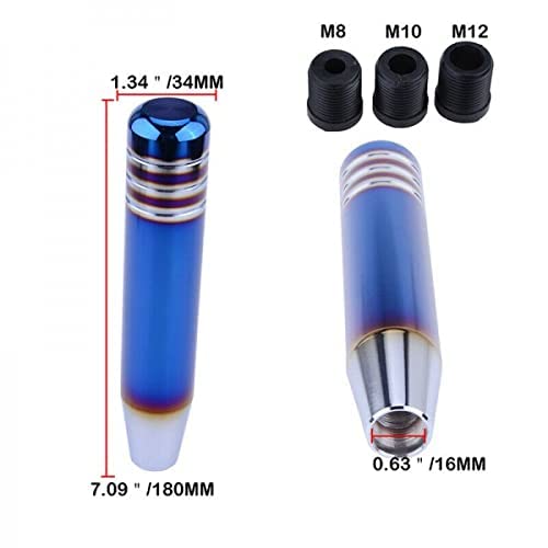Car Gear Stick Shift Knob Manual Gear Universal Fitting Sports Design Metal Material Golden/Burn 01 Pc/Set Blister Pack (China)