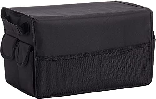 Car Trunk Organiser / Storage Box Pvc Material Medium Size Suzuki Logo Black Premium Quality (China)