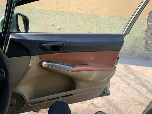 Car Door Inner Poshish  Sedan Type 04 Pcs/Set M/E Oem Design  Custom Fitting Honda Civic 2009 Cayane Brown  Brown Stitch