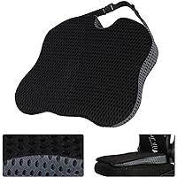 Car Bottom Cushion Mesh/Gel Material  Large Size Black 01 Pc/Pack Poly Bag Pack  E Shape