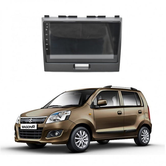 Car In Dash Touch Screen / Android Pannel / Tab Frame Only Suzuki Wagon-R 2018 9" Matt Black W/Wiring (China)