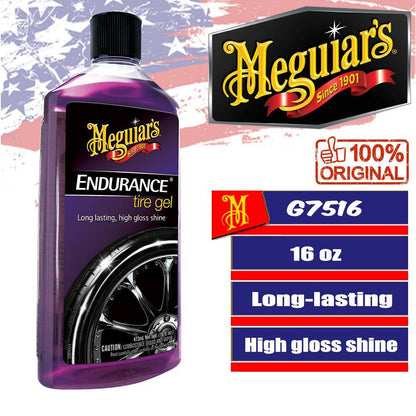 Car Tire Gel Meguiars Endurance Plastic Can Pack 473Ml Long Lasting High Gloss Shine G7516 (Usa)