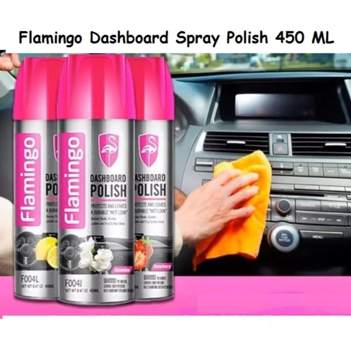 Car Dashboard Polish Flamingo Lemon Tin Can Pack 450Ml F004L (China)