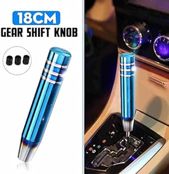 Car Gear Stick Shift Knob Manual Gear Universal Fitting Sports Design Metal Material Golden/Burn 01 Pc/Set Blister Pack (China)