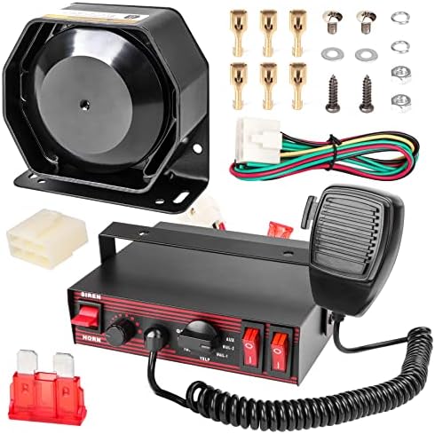 Automotive Electronic Siren (With Amplifier + Speaker + Pa System) 400W 12V (China) Premium Quality Cjb1200 Multiple Sounds