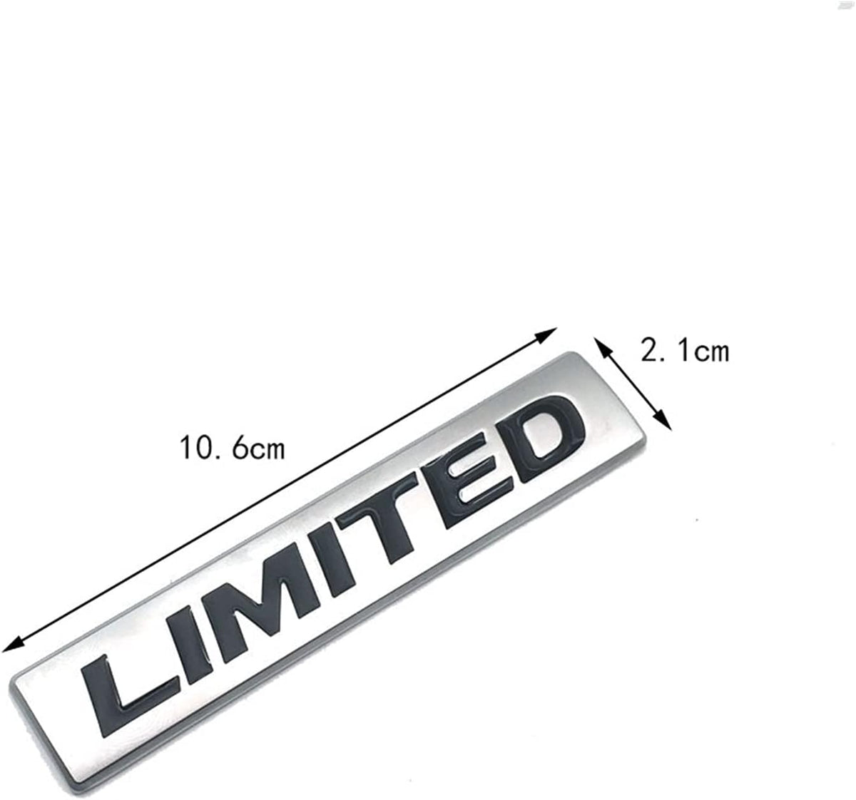 Car Universal Mono Metal Material Limited Logo Chrome/Red 01 Pc/Pack Small Size Poly Bag Pack (China)