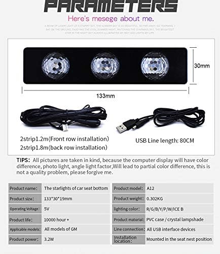 Car Interior Led Atmosphere Light (Star) Smd Type With Remote 04 Pcs/Set Silicone Housing Box Pack Rgb (China) Fy-5934