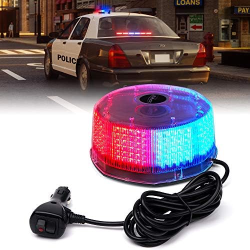 Emergency/Police Lights Stand Type Design Smd Type Led/Rotating Function Red/Blue Lens  Magnet Base Fitting 12V Colour Box Pack Fy-2109 (China)