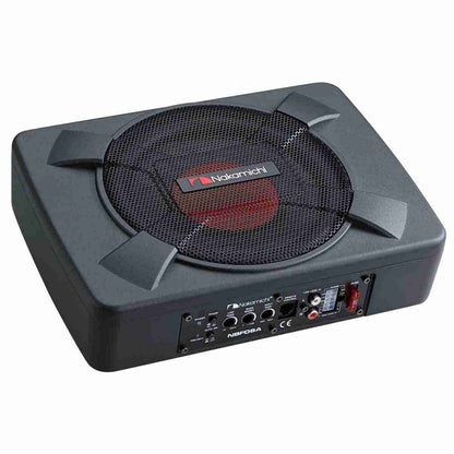 Car Under Seat Woofer  Nakamichi 8" Rectangle Shape 1000W Metal Housing Black Housing Bfs25 (China)