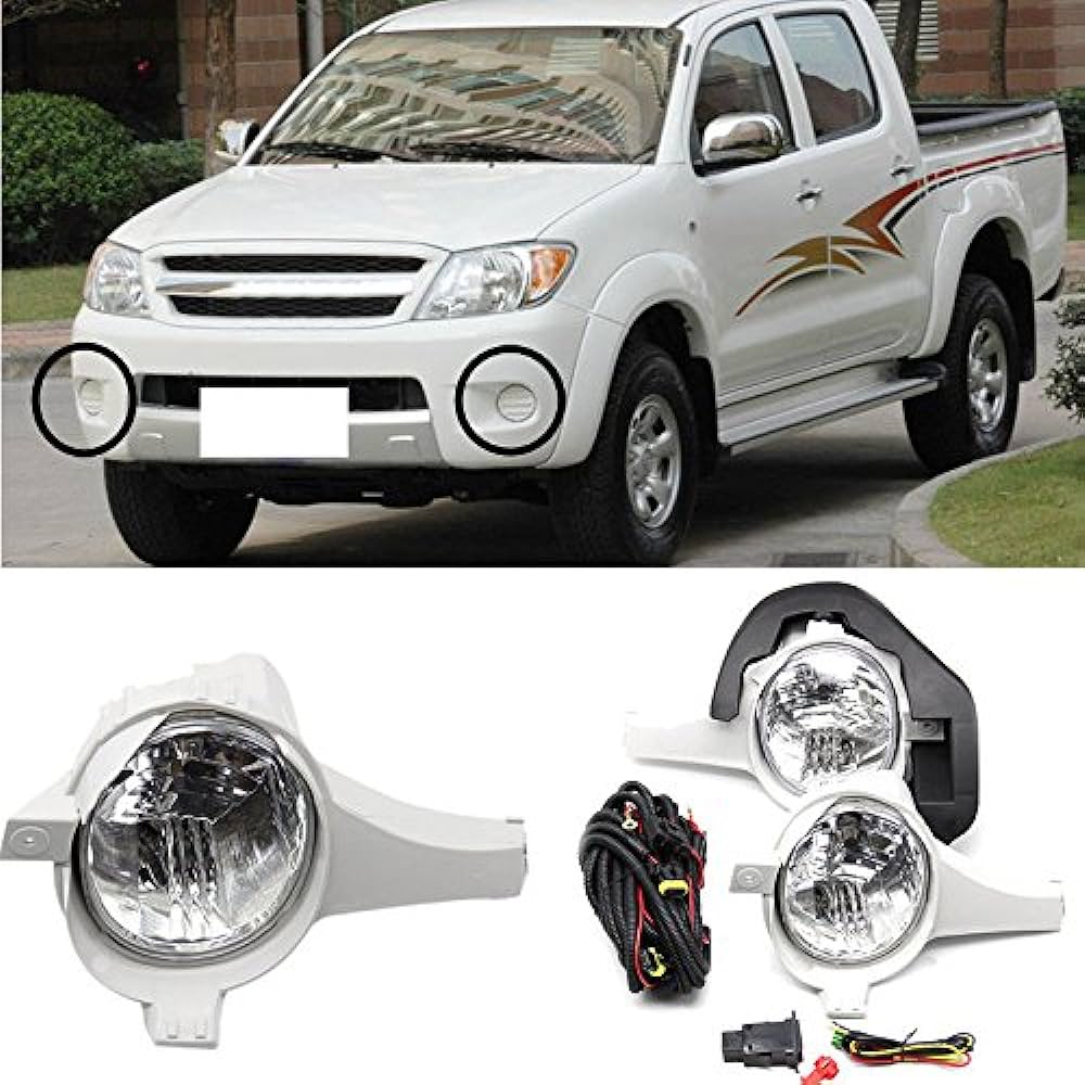 Car Fog Lamp Korealite Oem Fitting Halogen Toyota Vigo 2005 Plastic Housing Plastic Lens Clear Lens Kl-7879 (China)