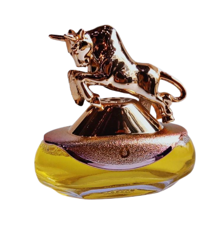 Car Perfume Glass Bottle Bull Design Copper Chrome Housing Orange car-perfume-glass-bottle-bull-design-copper-chrome-housing-orange