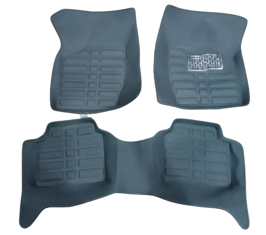 Car Floor Mat 5D Suzuki Mehran Grey Pvc 03 Pcs / Set Standard Quality (China)