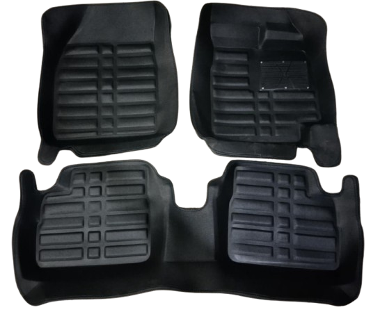Car Floor Mat 5D Proton Saga 2021 Black Pvc 03 Pcs / Set Standard Quality (China)
