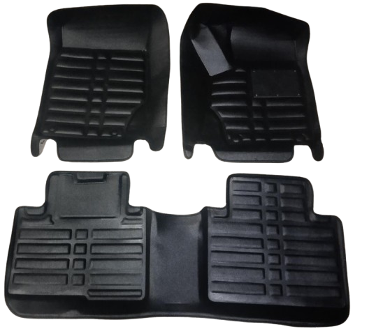 Car Floor Mat 5D X70 Proton Black Pvc 03 Pcs / Set Standard Quality (China)