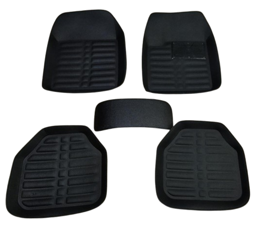 Car Floor Mat 5D Black Pvc 05 Pcs/Set Standard Quality (China)