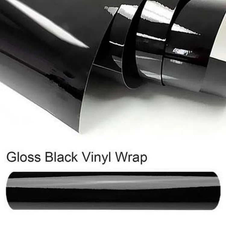 Automotive Self Adhesive 3 Layer Film Korealite For Roof Gloss Black Self Healing + Anti-Scratch 60" Width Per Sqft (China)