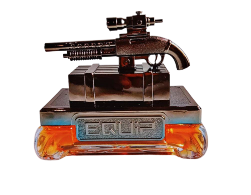 Car Perfume Glass Bottle / Gun Design Copper/Chrome Housing Orange Fragrance Large Size Colour Box Pack Fy-2951 (China)