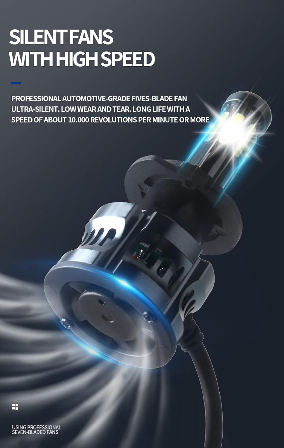 Car Led Head Light Bulbs Csp H11 Ultra White Colour Box Pack (China) N6 500W 400W