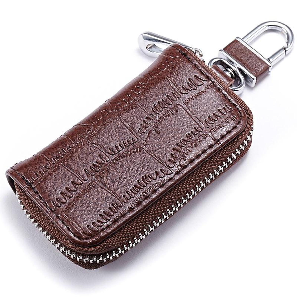 Car Key Chain Pouch/Zipper Type Without Logo  Coffee Poly Bag Pack  (China)