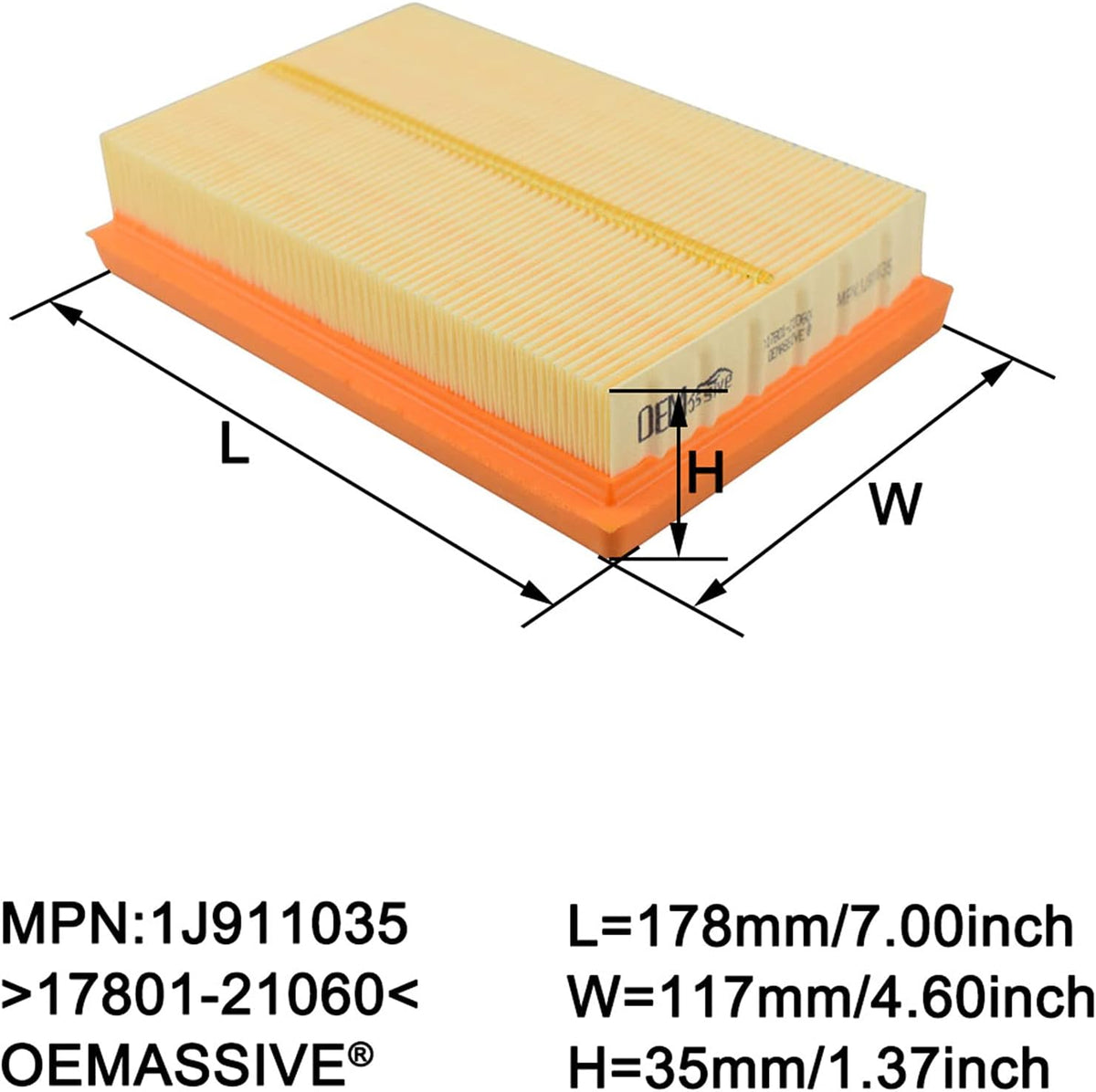 Automotive Engine Air Filters Leppon Replacement Assembly Type Toyota Aqua New Colour Box Pack An-21031 (Malaysia)