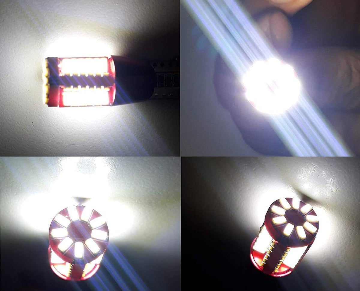 Car Exterior Led T10 Fish Bulb Metal Housing Red Large Size 02 Pcs/Set Poly Bag Pack 02 Pcs/Pack