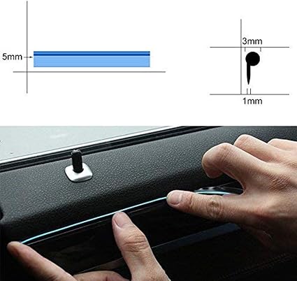Car Interior Led El Wire Smd Type Strip Type 01 Pc/Set Poly Bag Pack Yellow (China)