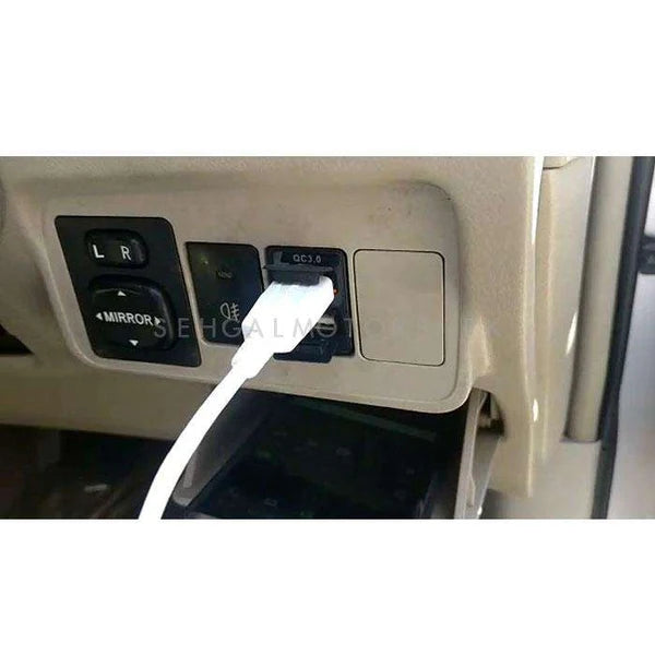 Car Mobile Usb Socket Rectangle Shape Honda Fitting Black Blister Pack Fy-2067 (China)