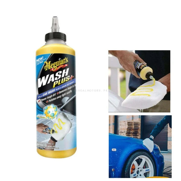 Car Shampoo Meguiars Plastic Bottle Pack 709Ml Wash Plus G25024Eu (Usa)
