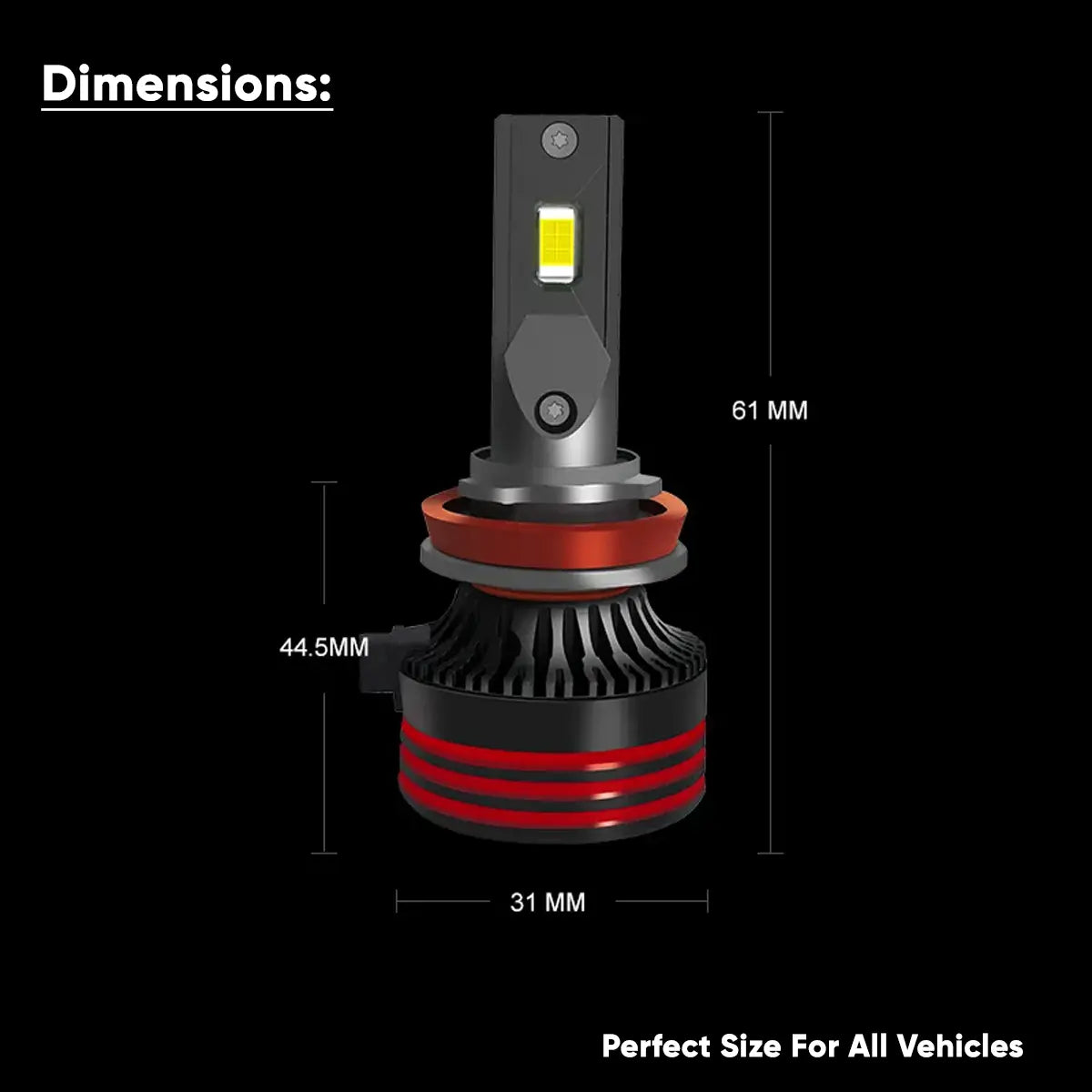 Car Led Head Light Bulbs Cob 9005 Ultra White Colour Box Pack (China) Mn Pro 400W