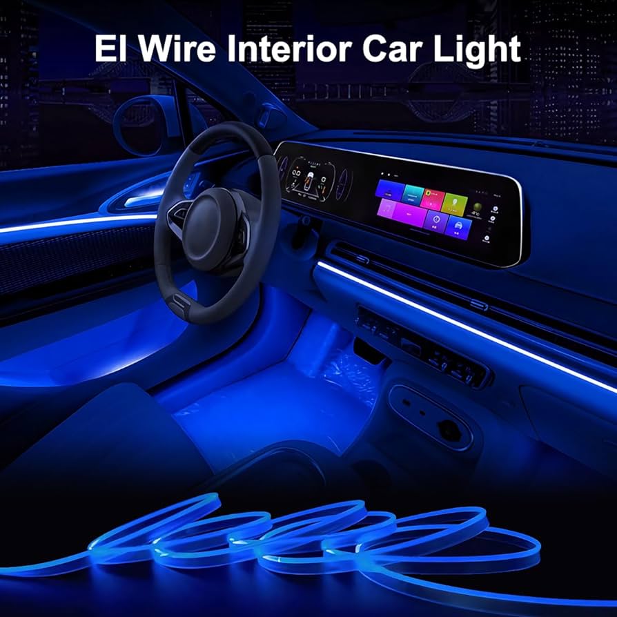 Car Interior Led Dashboard Light (Police Style)  Strip Type  Without Remote  01 Pc/Set Silicone Housing Poly Bag Pack  Rgb (China)