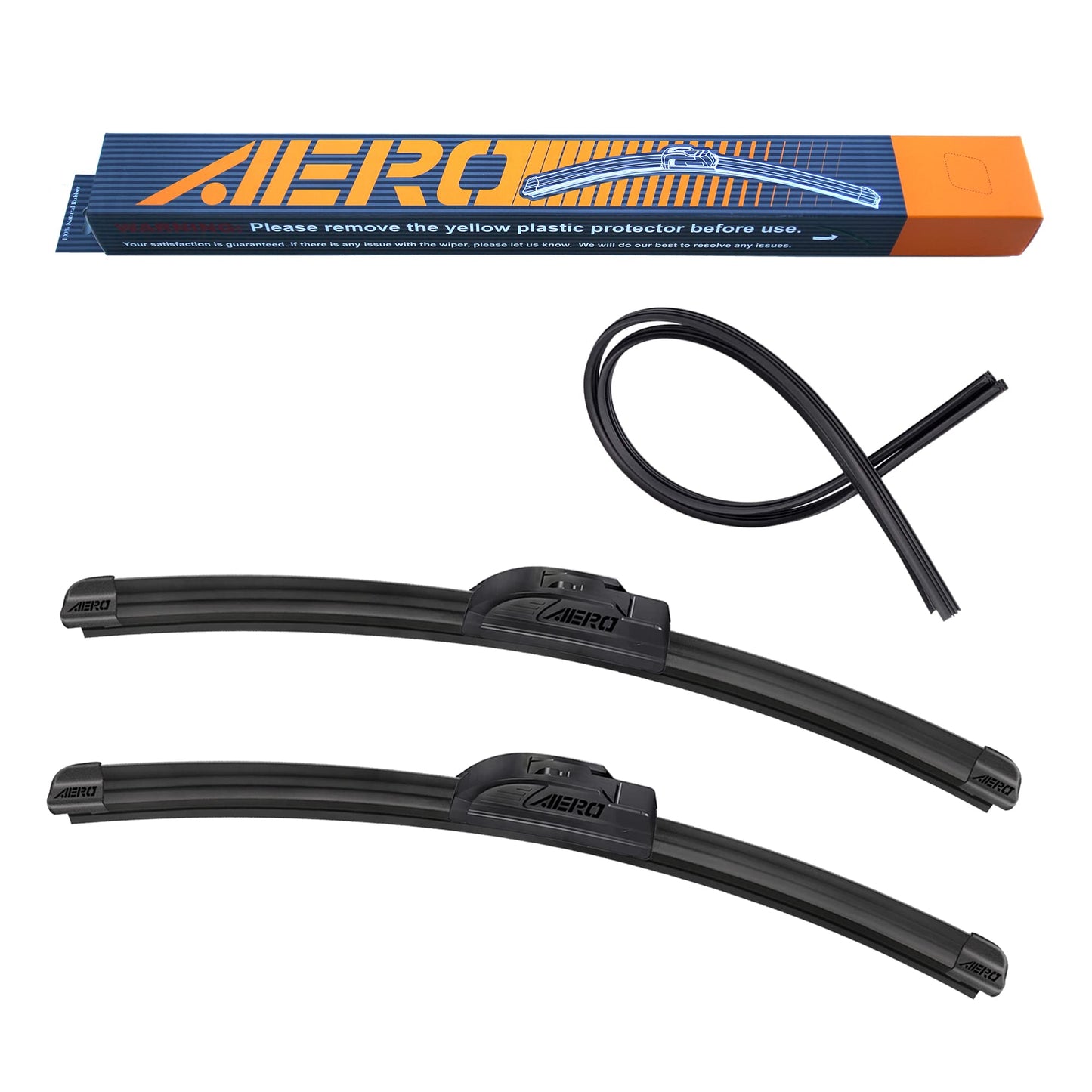 Auto Windshield Quiet Wiper Blades  Front Screen Hybrid Type 24" Standard Quality 01 Pc/Pack Colour Box Pack (China)