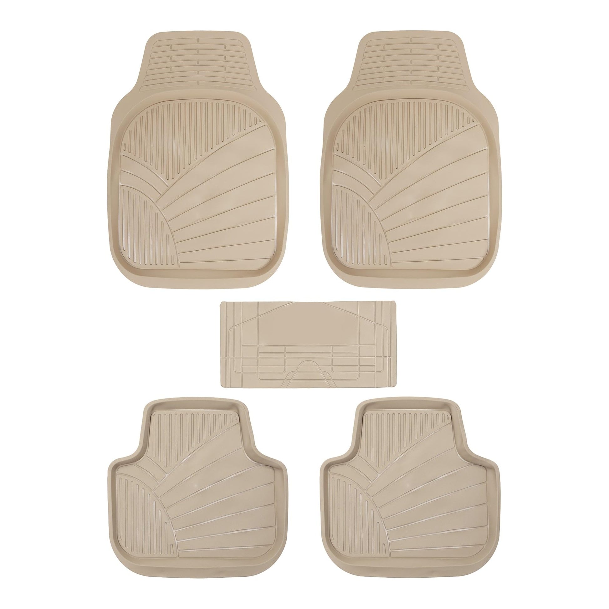 Car Floor Mat Pvc Material Universal Fitting Standard Quality Beige Pvc 03 Pcs / Set Poly Bag Pack Fy-301 (China)