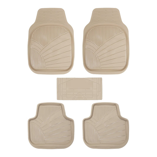 Car Floor Mat Pvc Material Universal Fitting  Standard Quality Beige Pvc 03 Pcs / Set Poly Bag Pack  Fy-301 (China)