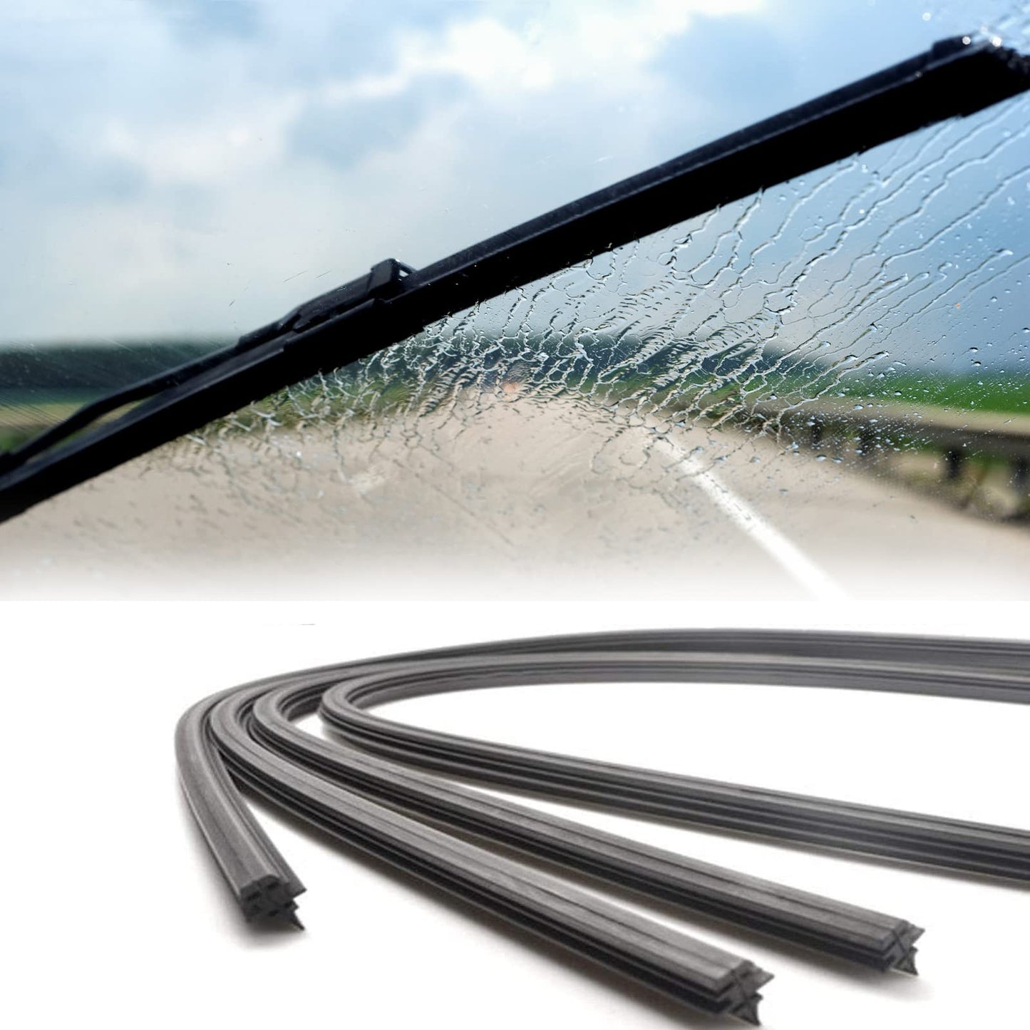 Auto Wiper Rubber / Refill Only  Rubber Material 26" / 1000Mm 01 Pc/Pack Bulk Pack