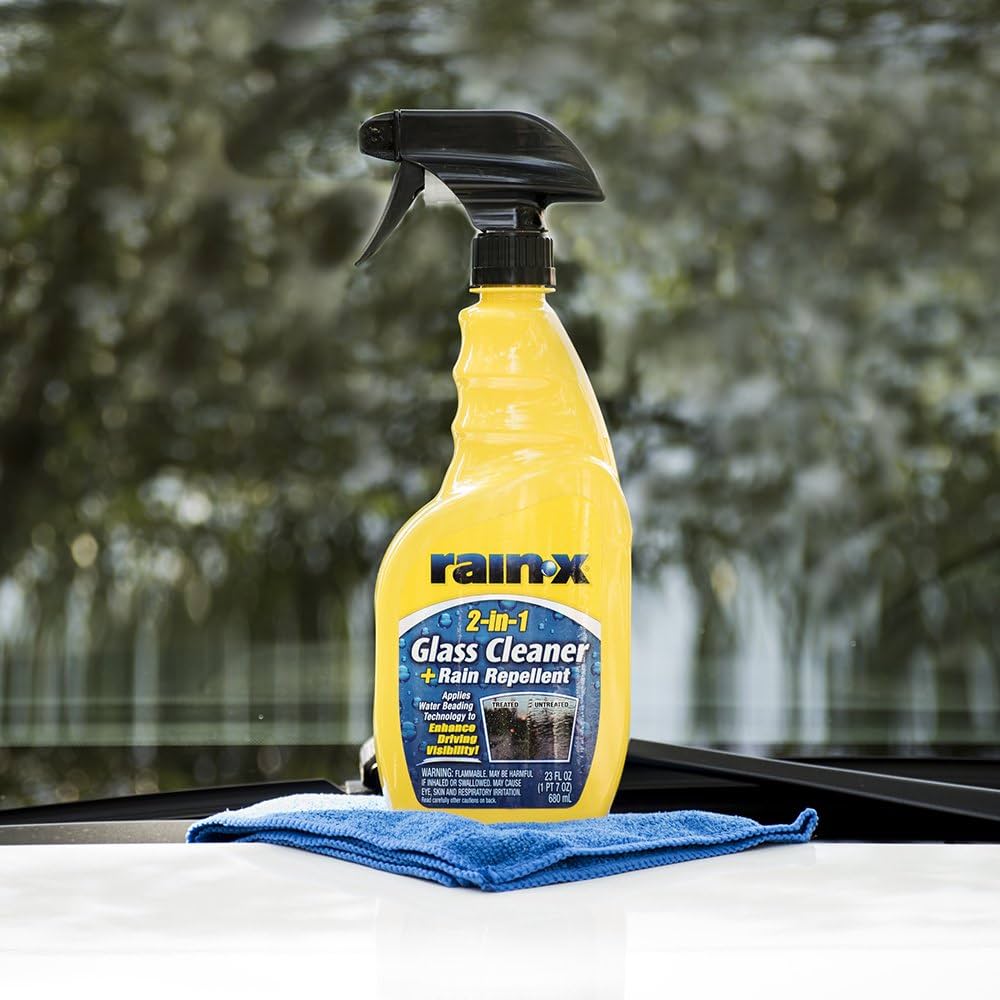 Glass Cleaner Rain-X Plastic Bottle Pack  680 Ml Glass Cleaner+Rain Repellent 5071268 (Usa)