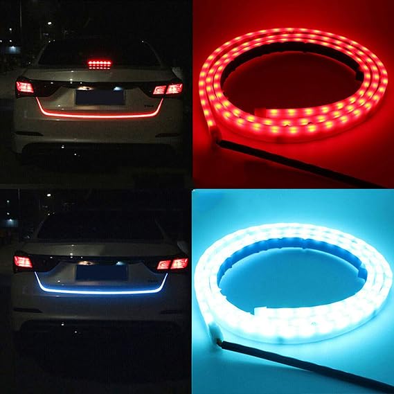 Car Eyebrow Light Oem Fitting Neon Design White Drl Orange Indicator (Running) 02 Pcs/Set Colour Box Pack (China)