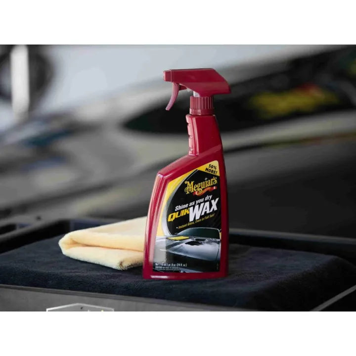 Car Body Polish Meguiars Liquid Based Plastic Bottle Pack 710Ml Shine As You Dry Quik Wax A1624 (Usa)