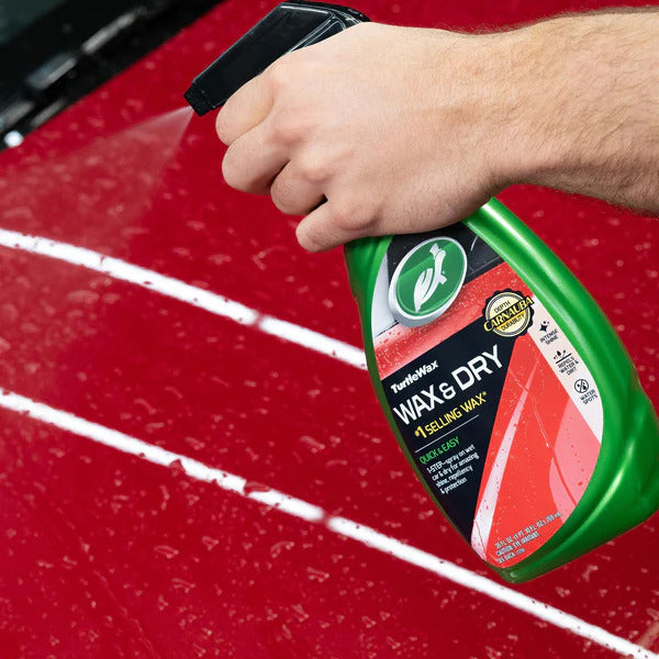 Car Body Polish Turtle Wax Liquid Based Plastic Bottle Pack 709Ml Wax&Dry Spray Wax 50420 (Usa)
