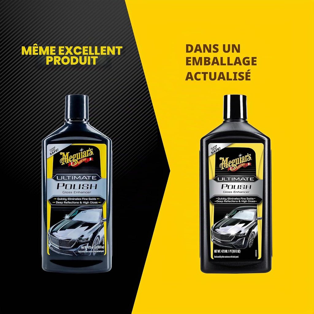 Car Body Polish Meguiars Ultimate Cream Based Plastic Bottle Pack 473Ml Pre-Waxing Glaze G19216 (Usa)