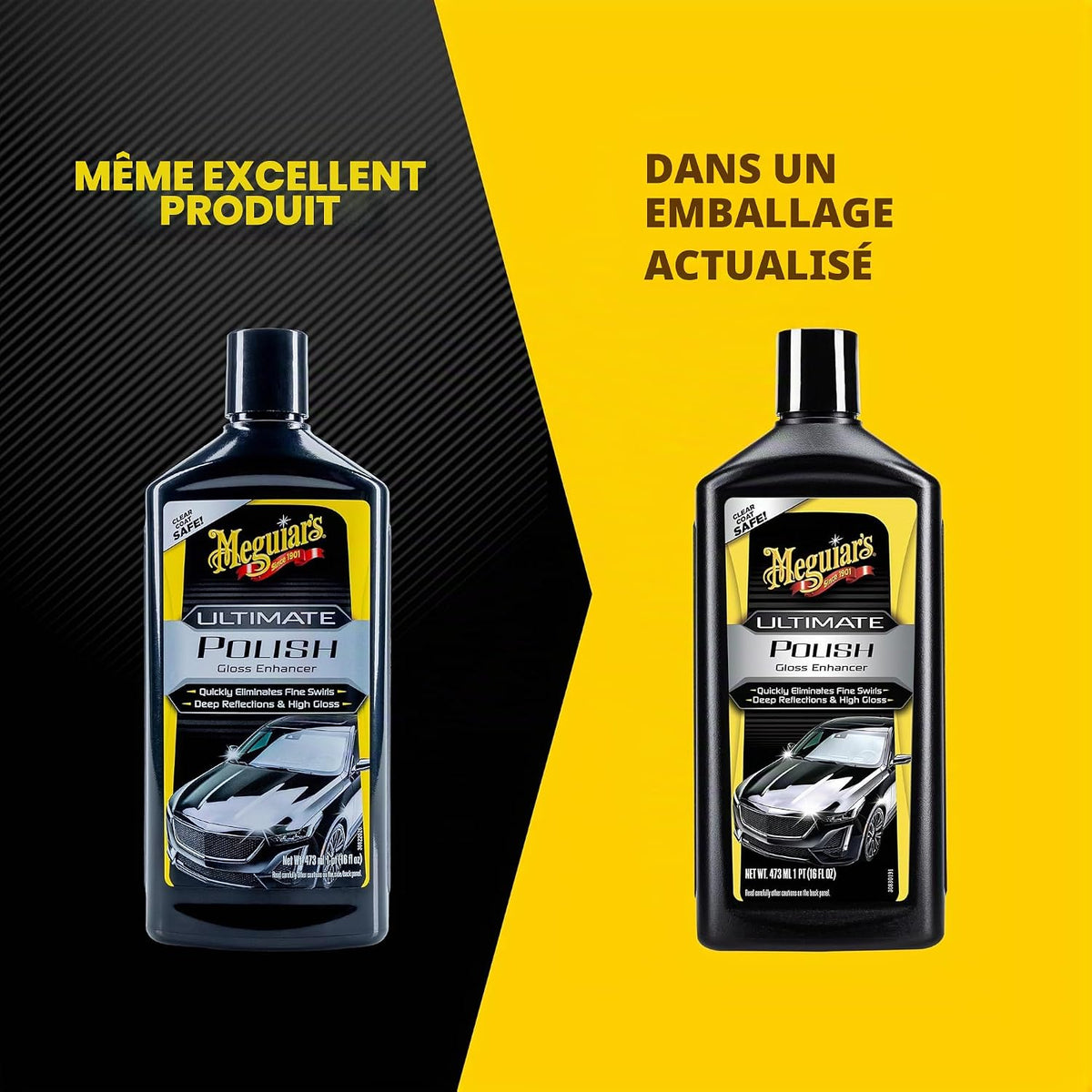 Car Body Polish Meguiars Ultimate Cream Based Plastic Bottle Pack 473Ml Pre-Waxing Glaze G19216 (Usa)