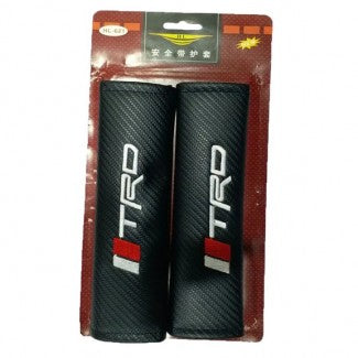 Seat Belt Covers (China) Pvc Material Carbon 02 Pcs/Set Trd Logo Fy-4806 Poly Bag Pack