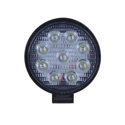 Automotive Led Work Lamp Metal Housing Round Shape 09 Led 100W White/Yellow Colour Box Pack 01 Pc/Pack Fy-5110 (China)